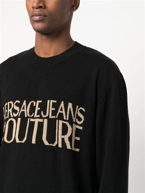 versace jeans neoprene jumper black|versace jeans online shopping.